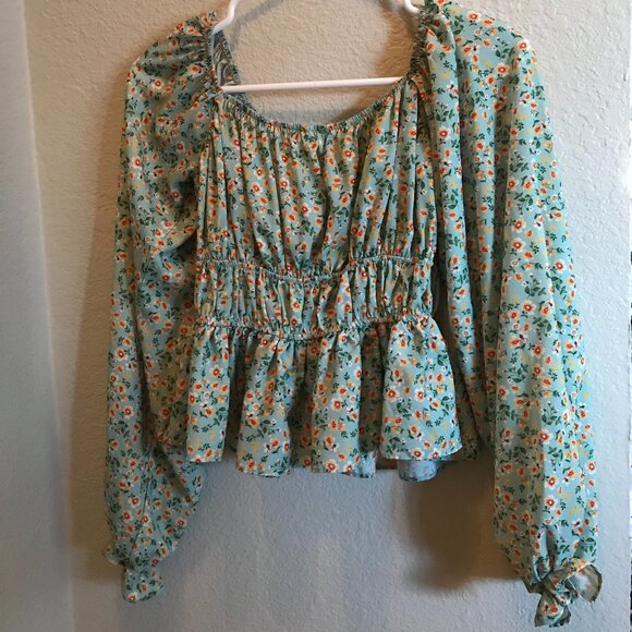 VIGOSS Floral Print Blouse SIZE M - Picture 5 of 5